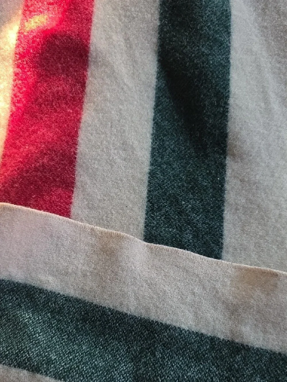 Woolrich Striped Throw Blanket in White, Yellow, Teal & Pink